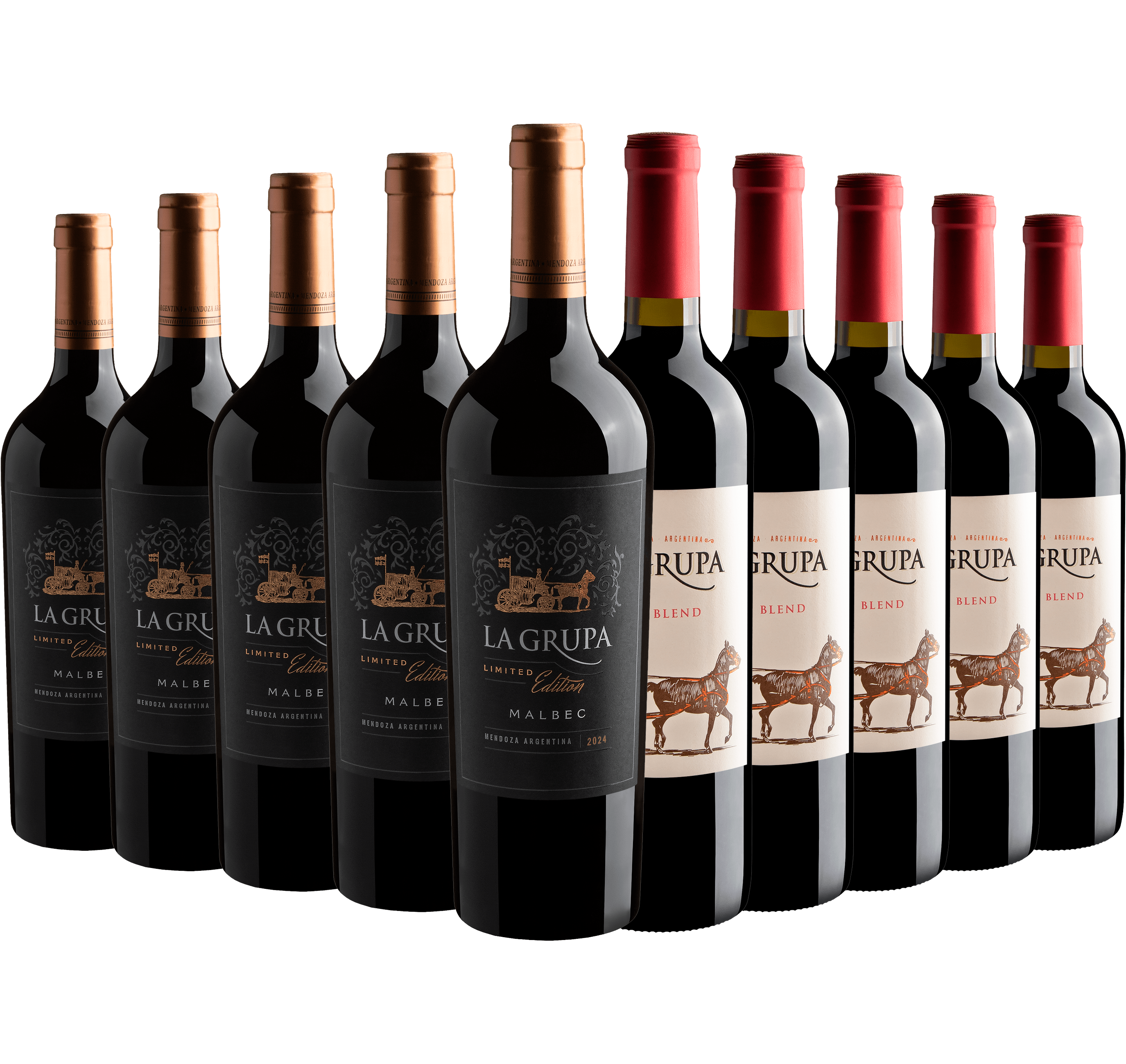 Kit La Grupa: 5 Limited Edition Malbec + 5 Red Blend