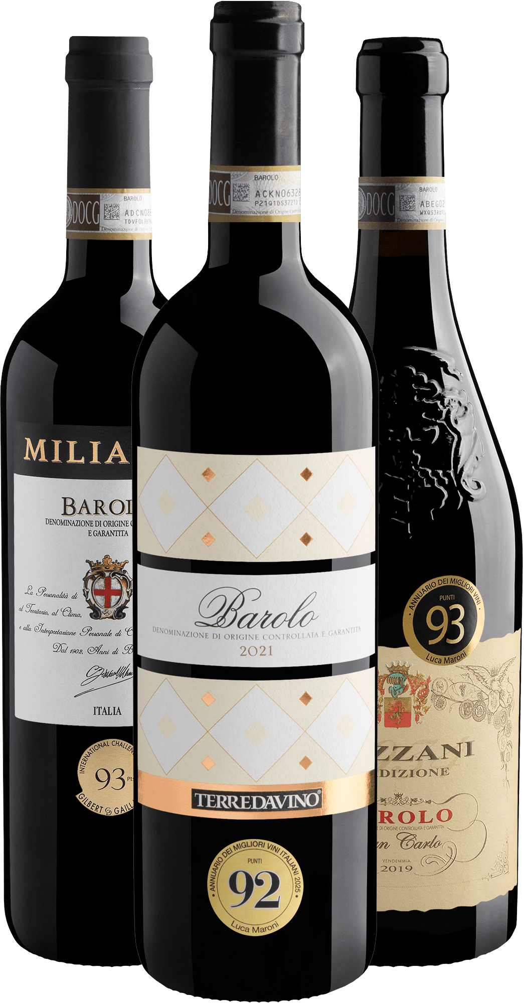 Kit 3 Barolos 92+ Pontos