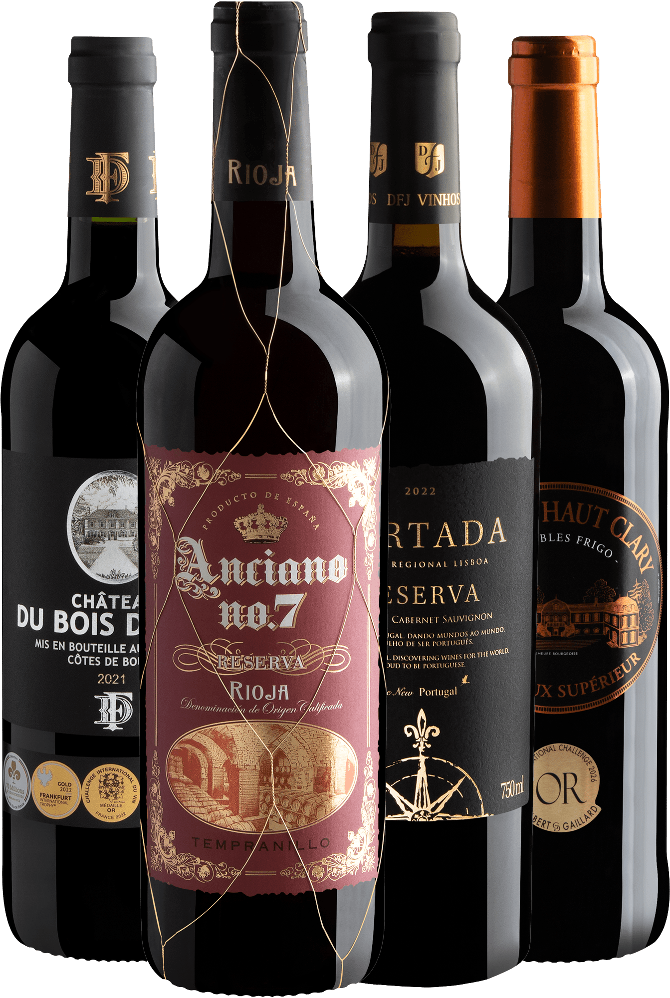 Kit 4 Vinhos Medalhas de Ouro