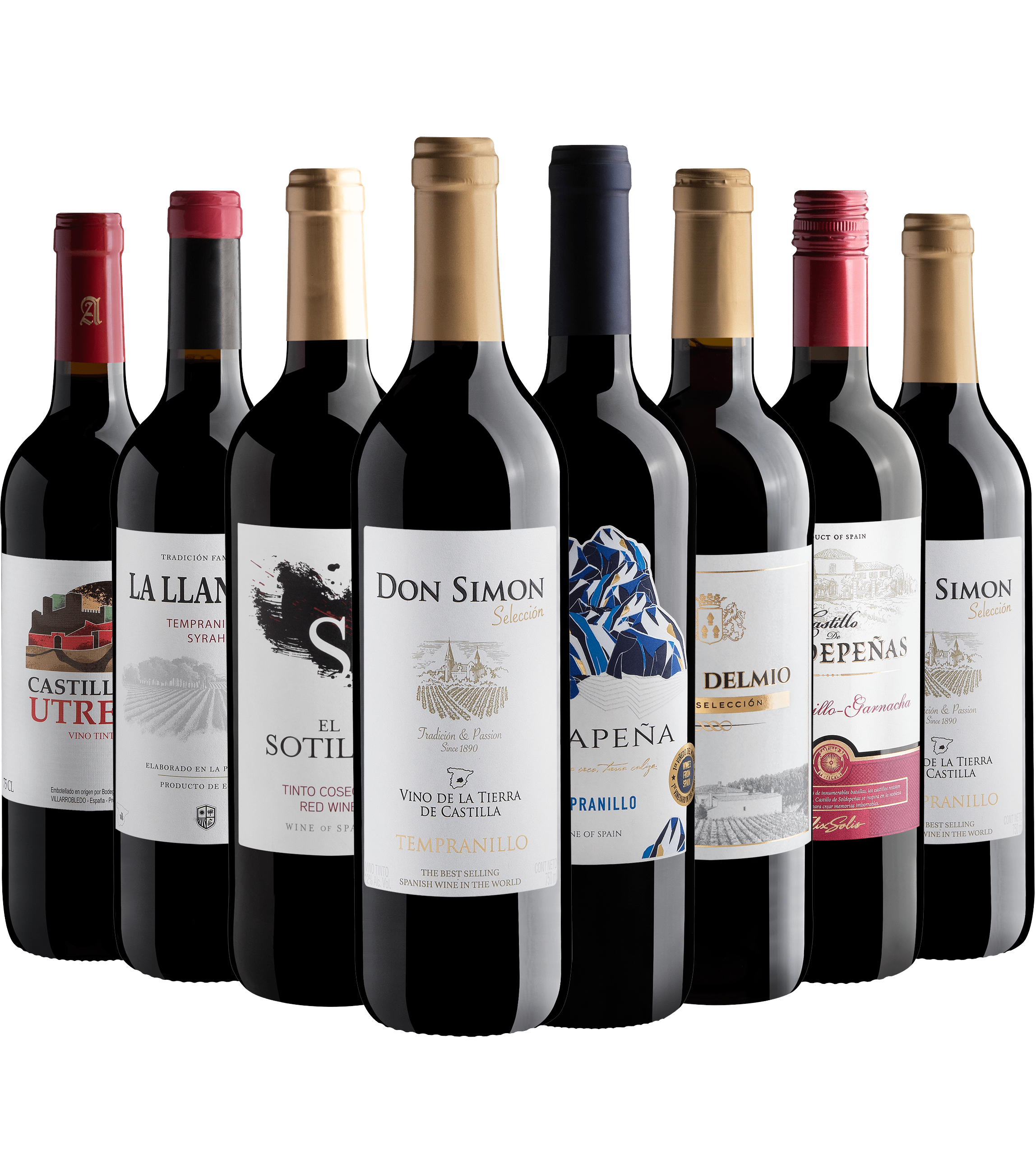 Kit 8 Vinhos Tintos Espanhóis 