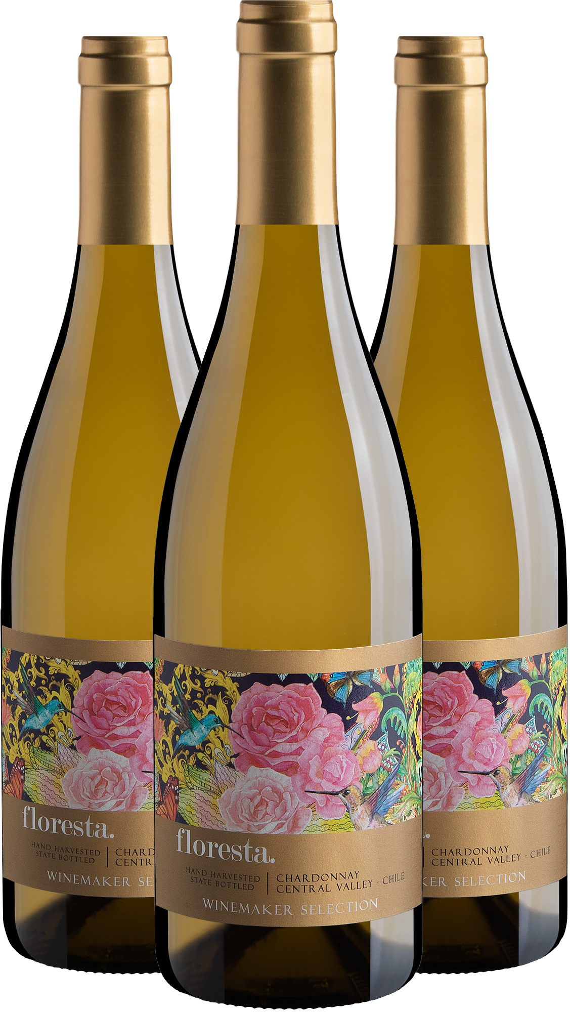 Kit 3 Floresta Winemaker Selection Chardonnay