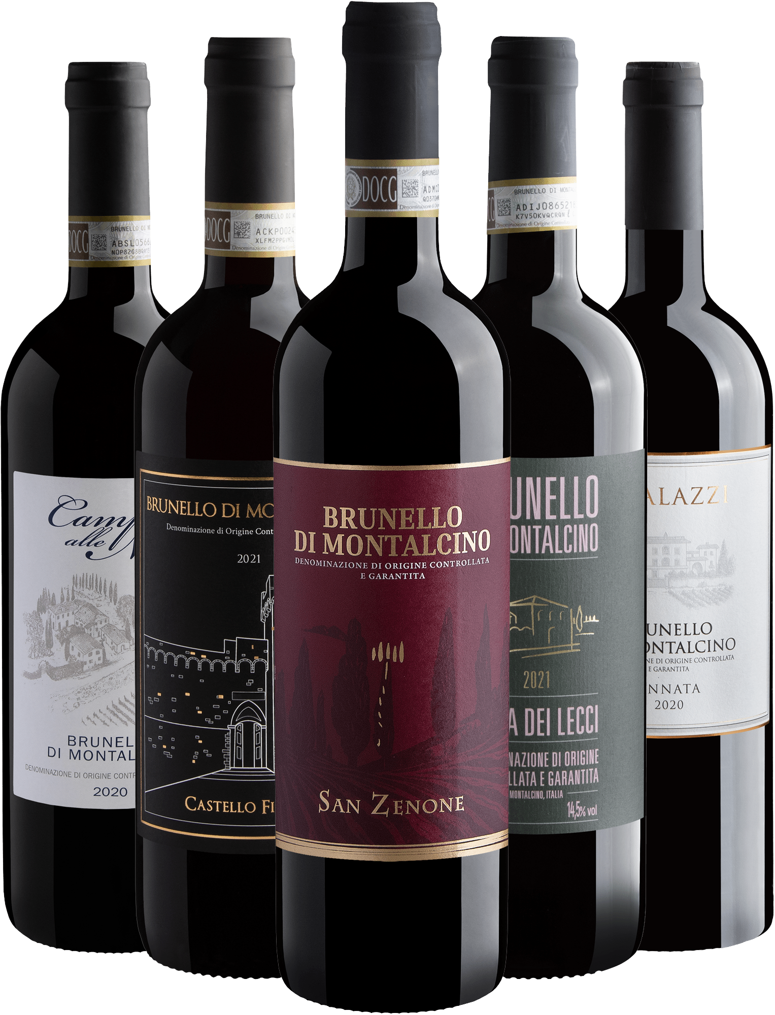 Kit 5 Brunellos di Montalcino