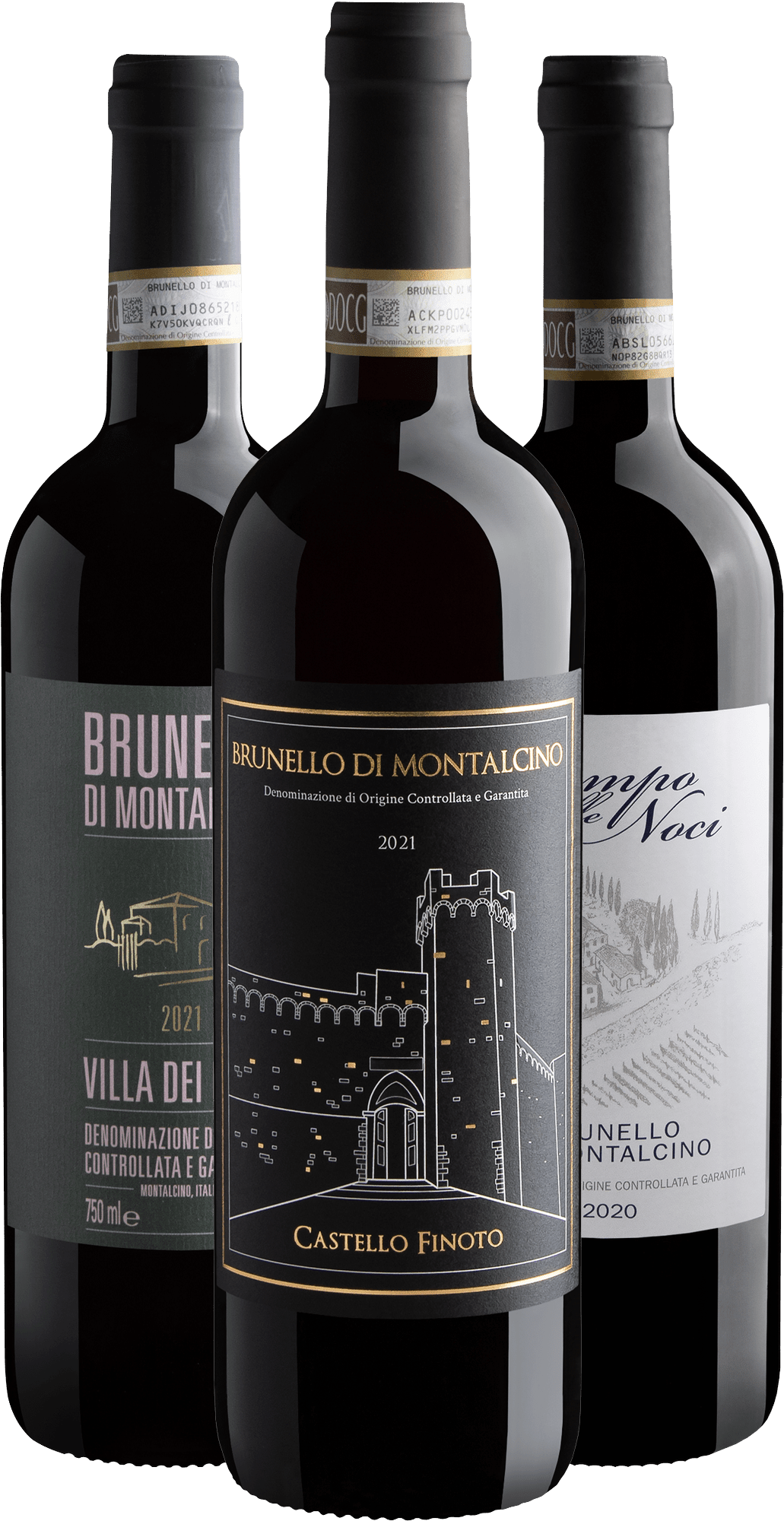 Kit 3 Brunellos di Montalcino por Daniel Perches