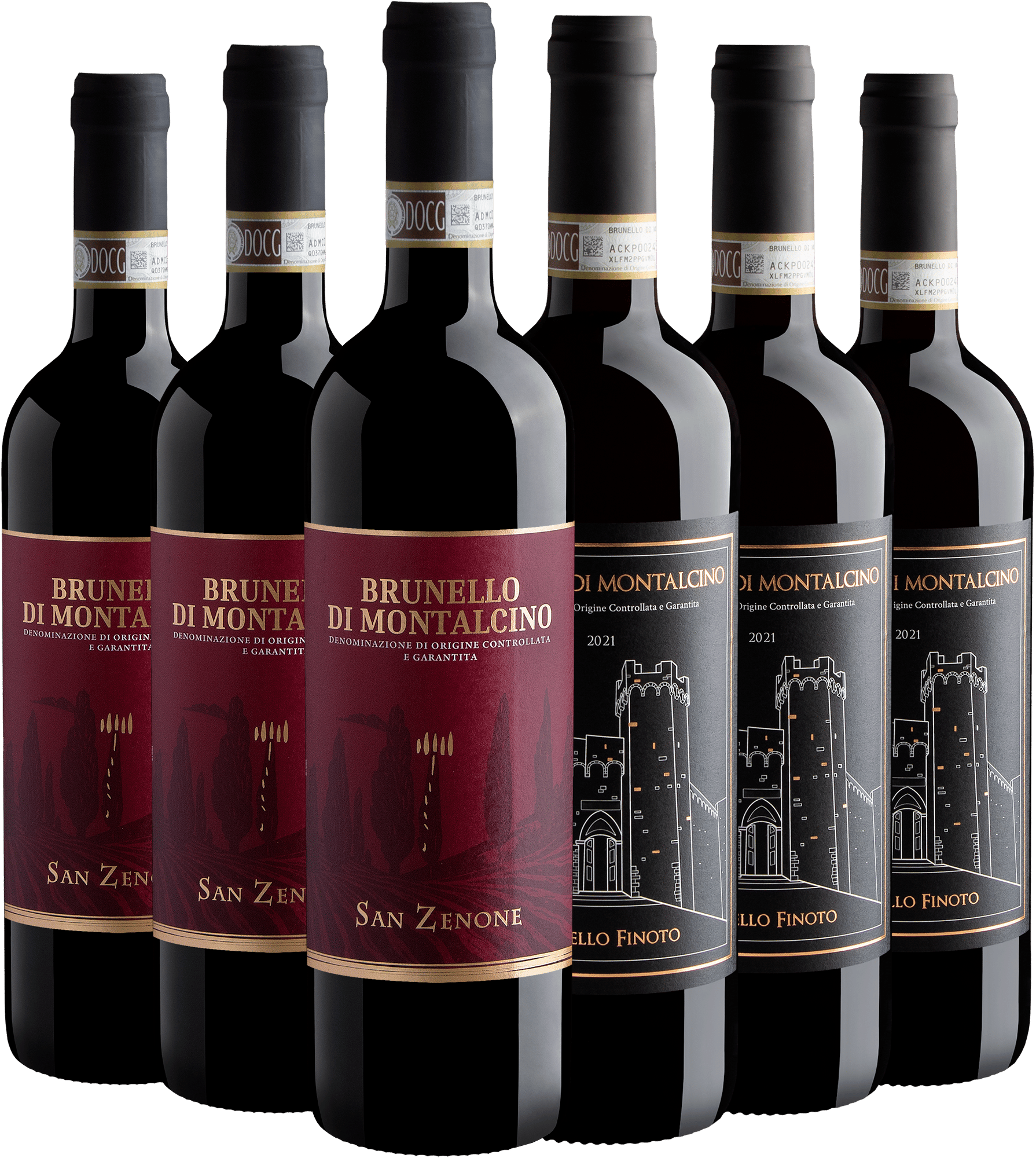 Kit Brunello di Montalcino em Dobro | 3 San Zenone + 3 Castello Finoto