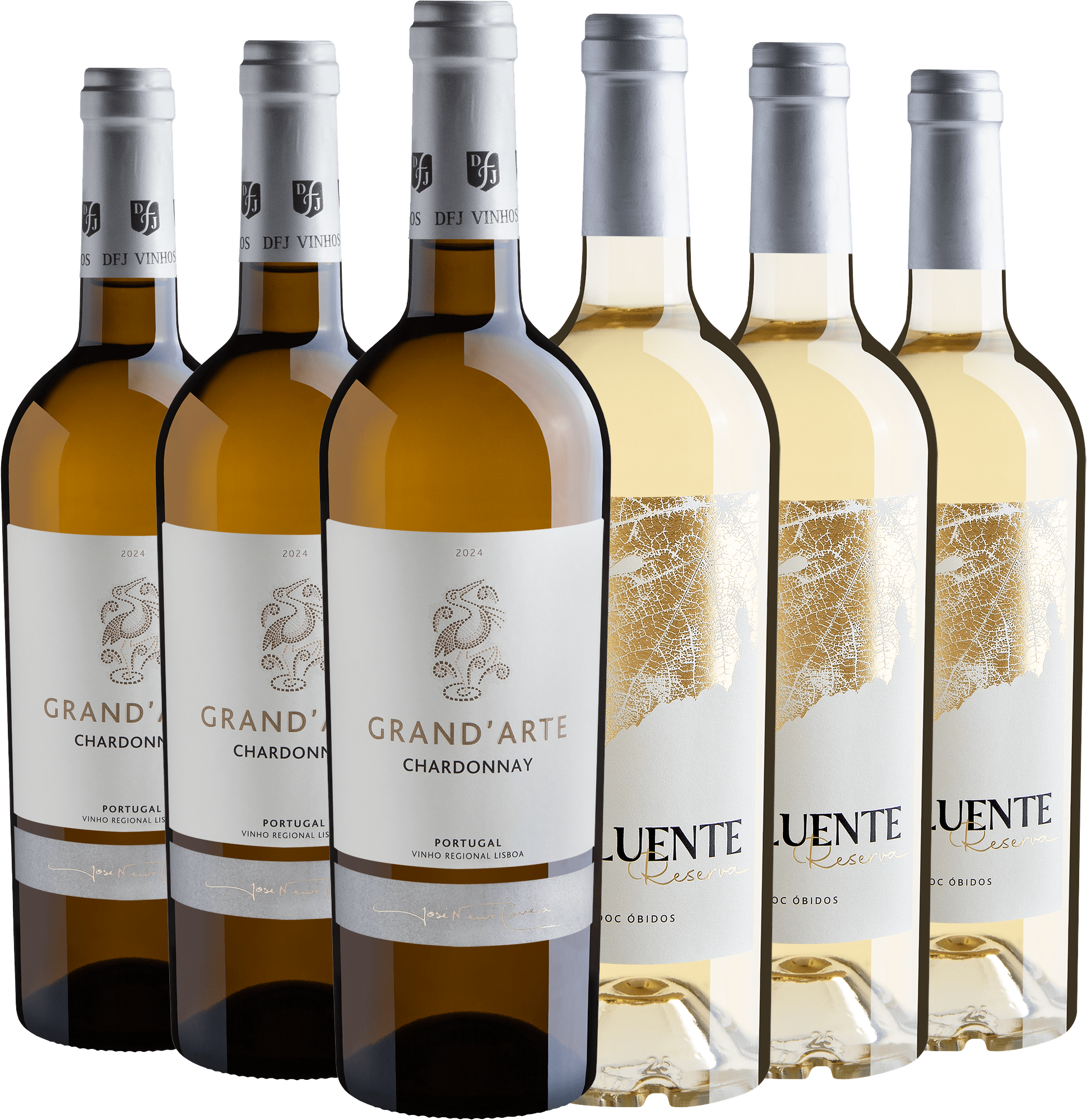 Kit Brancos | 3 Influente Reserva + 3 Grand'Arte Chardonnay