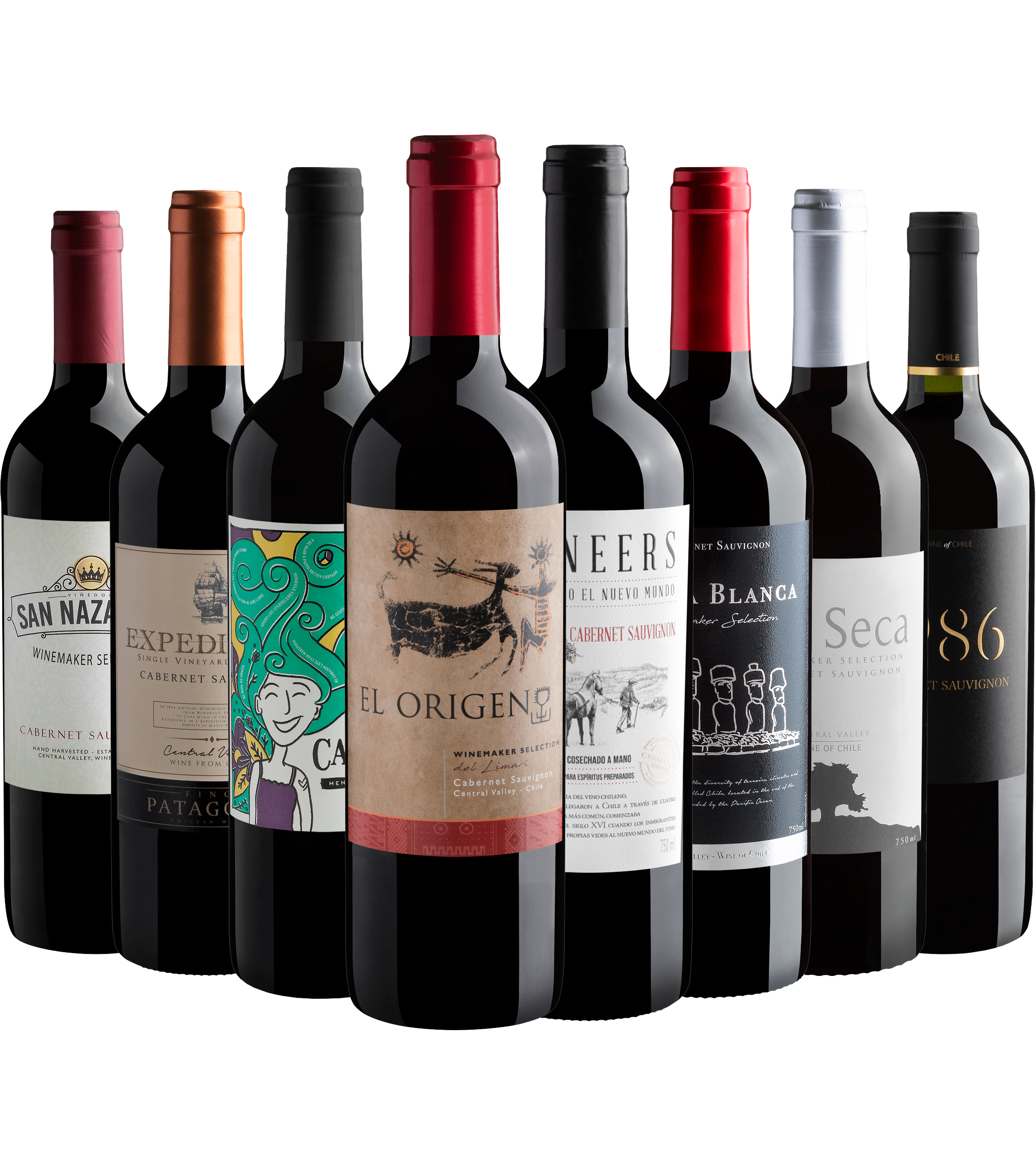 Kit 8 Cabernets Sauvignons