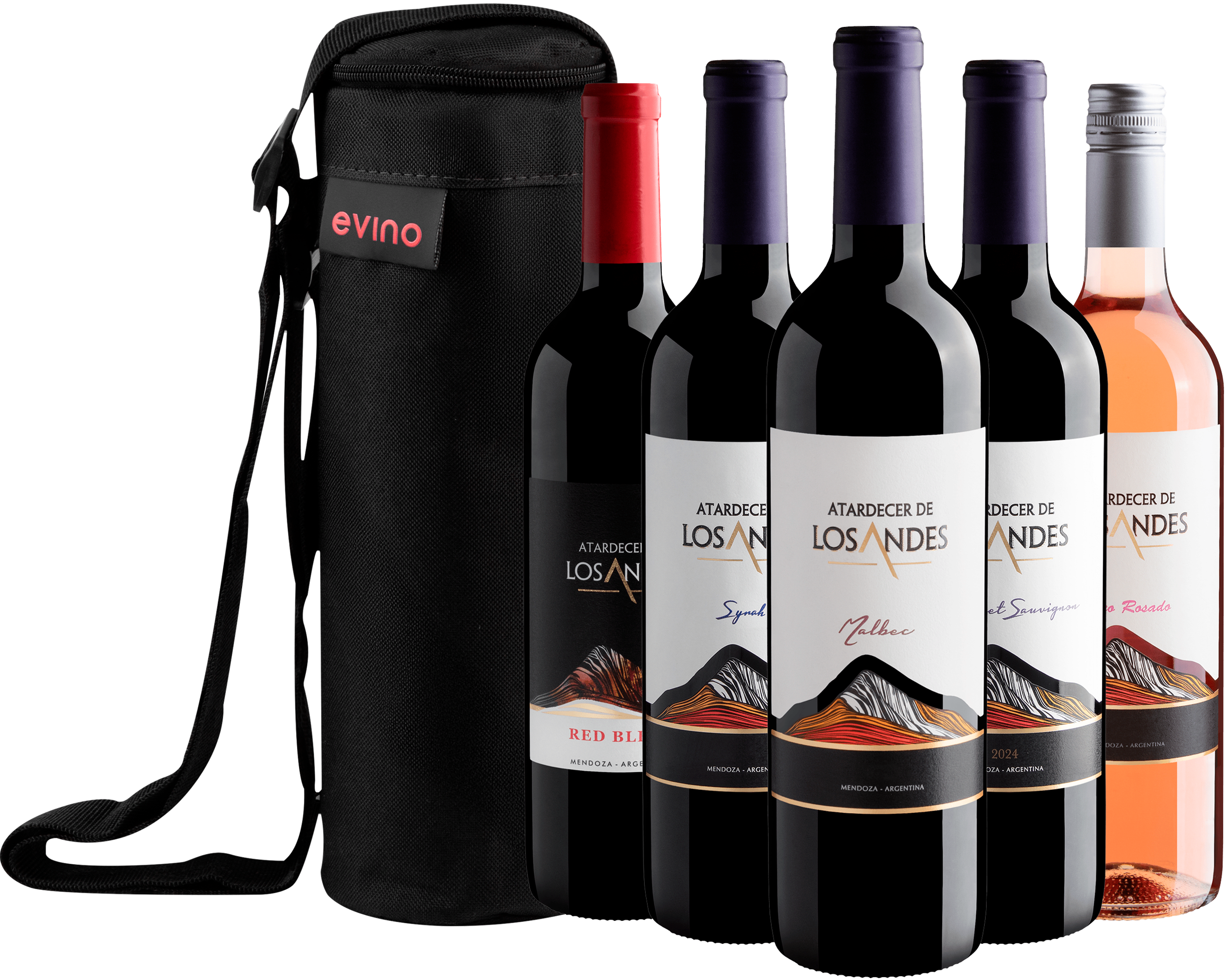 Kit 5 Atardecer de Los Andes + Bolsa Exclusiva