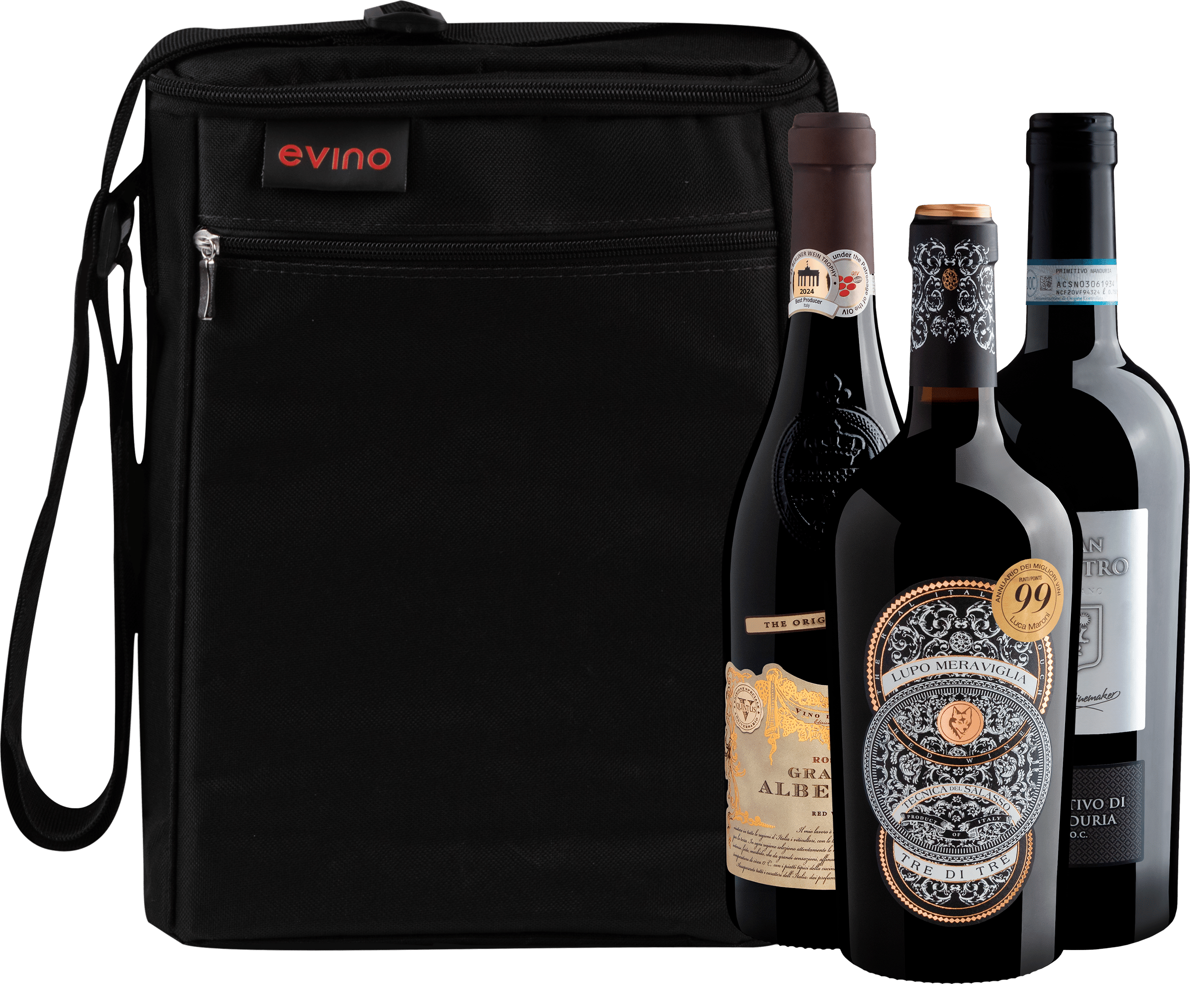 Kit 3 Italianos 95+ Pontos + Bolsa Exclusiva