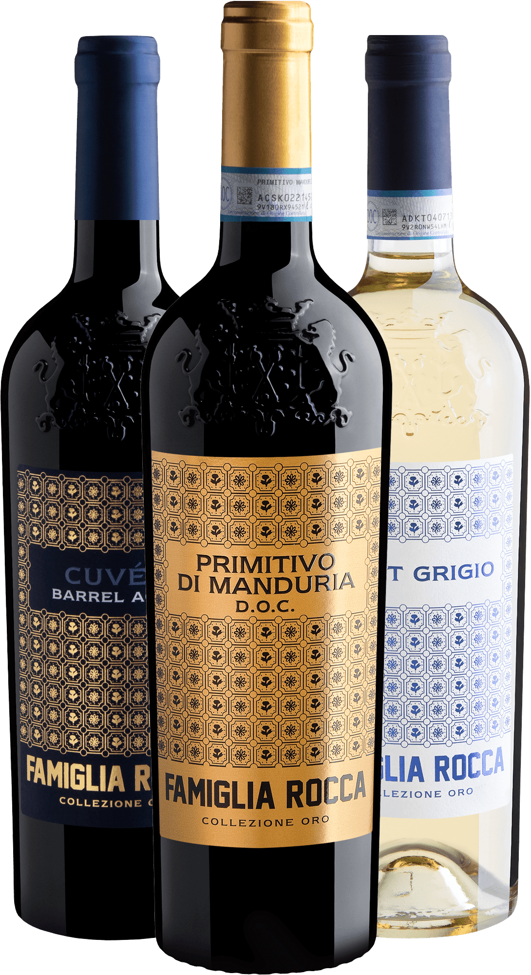 Kit 3 Famiglia Rocca Collezione Oro 93+ Pontos