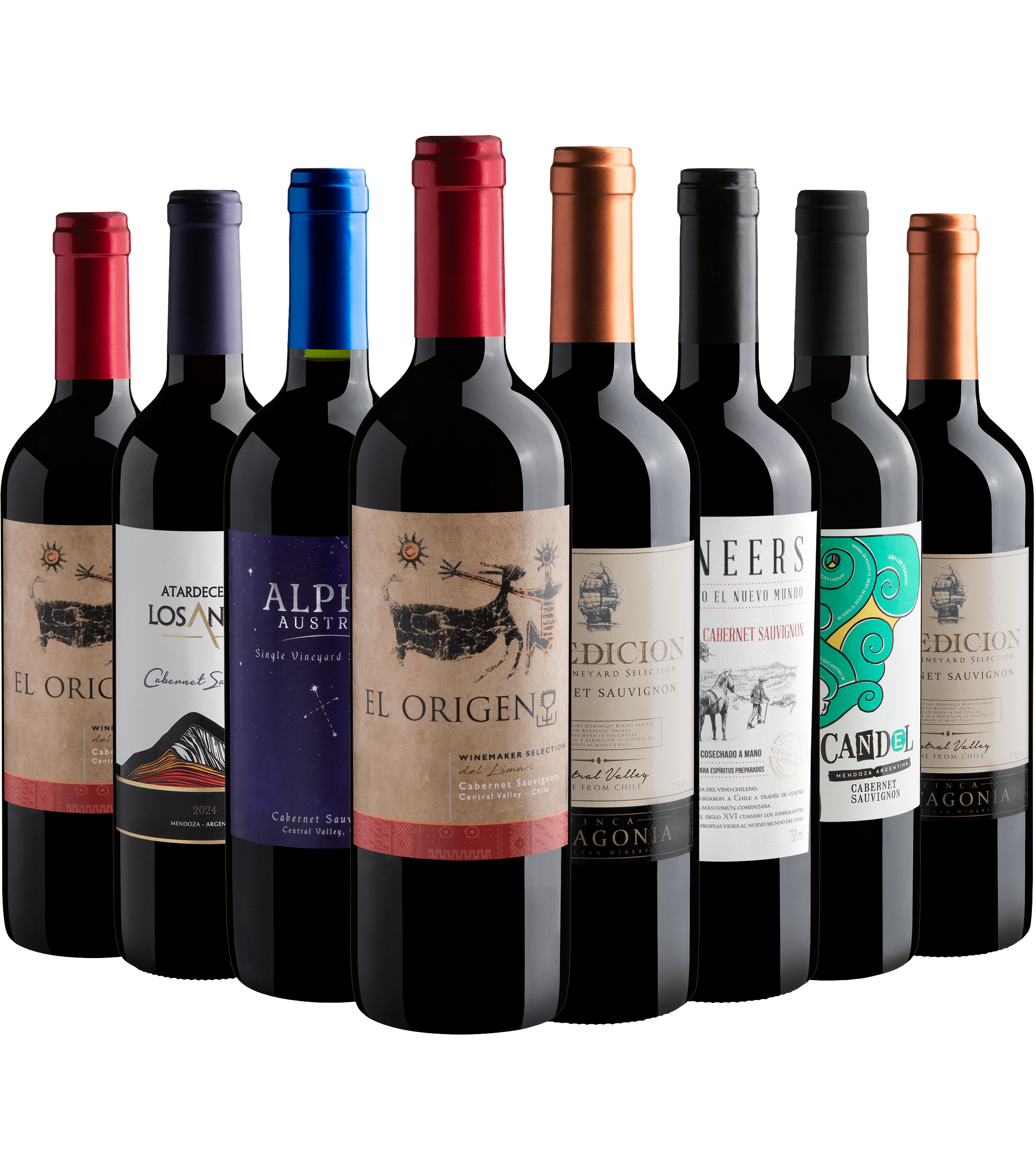 Kit 8 Cabernets Sauvignons