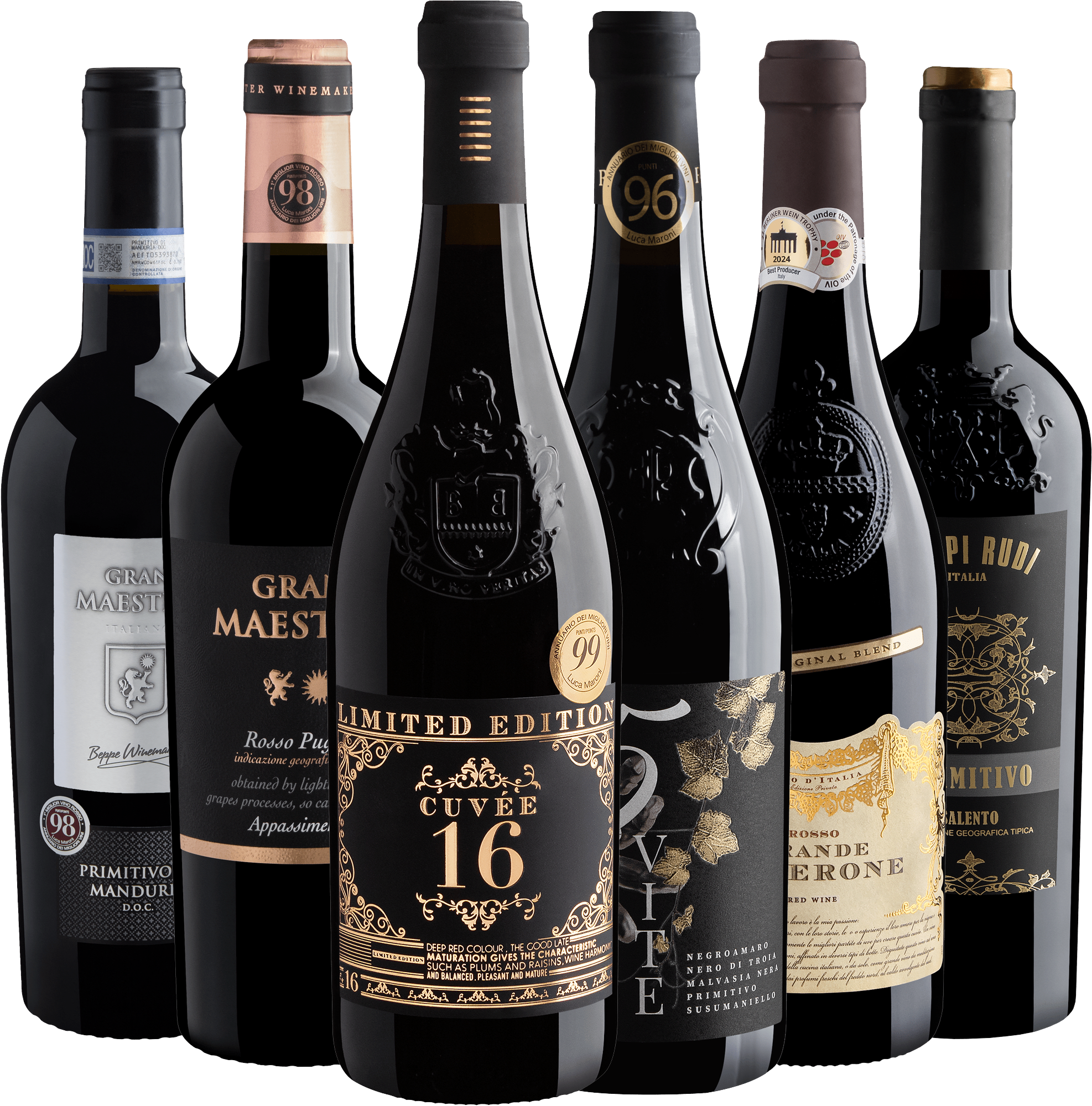 Kit 6 Tintos Italianos 95+ Pontos