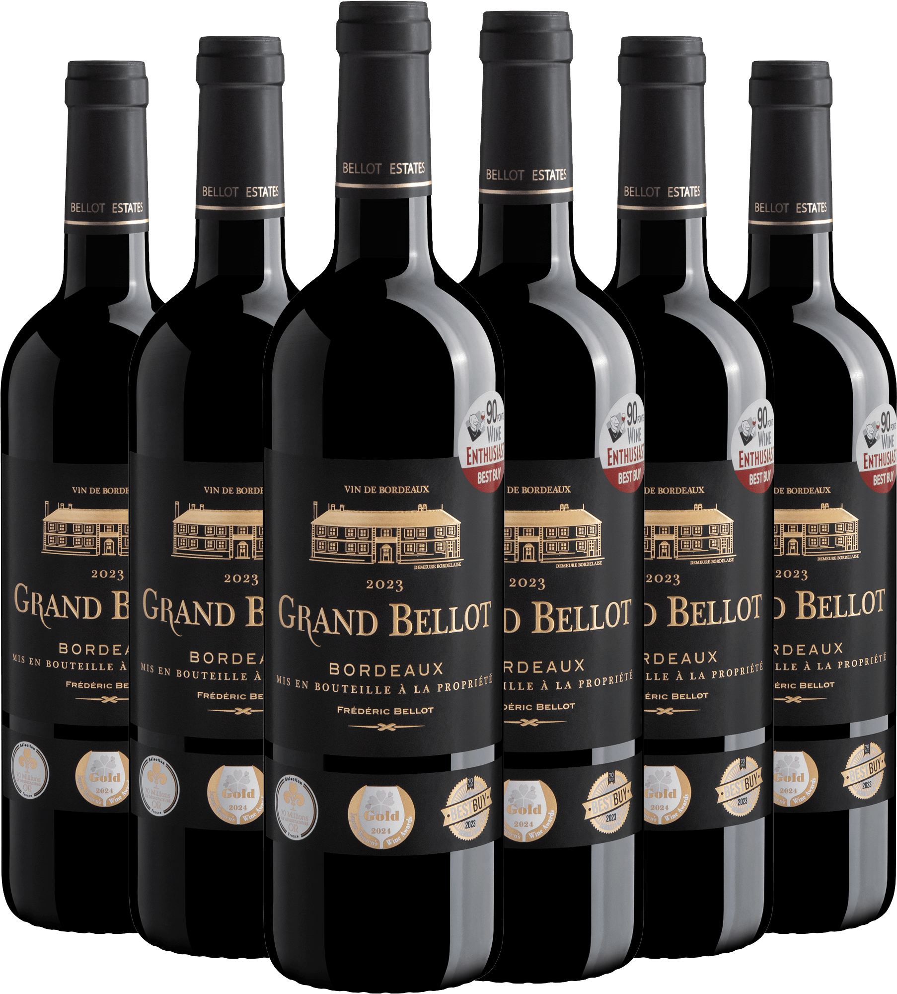 Kit 6 Grand Bellot Bordeaux AOC 2024