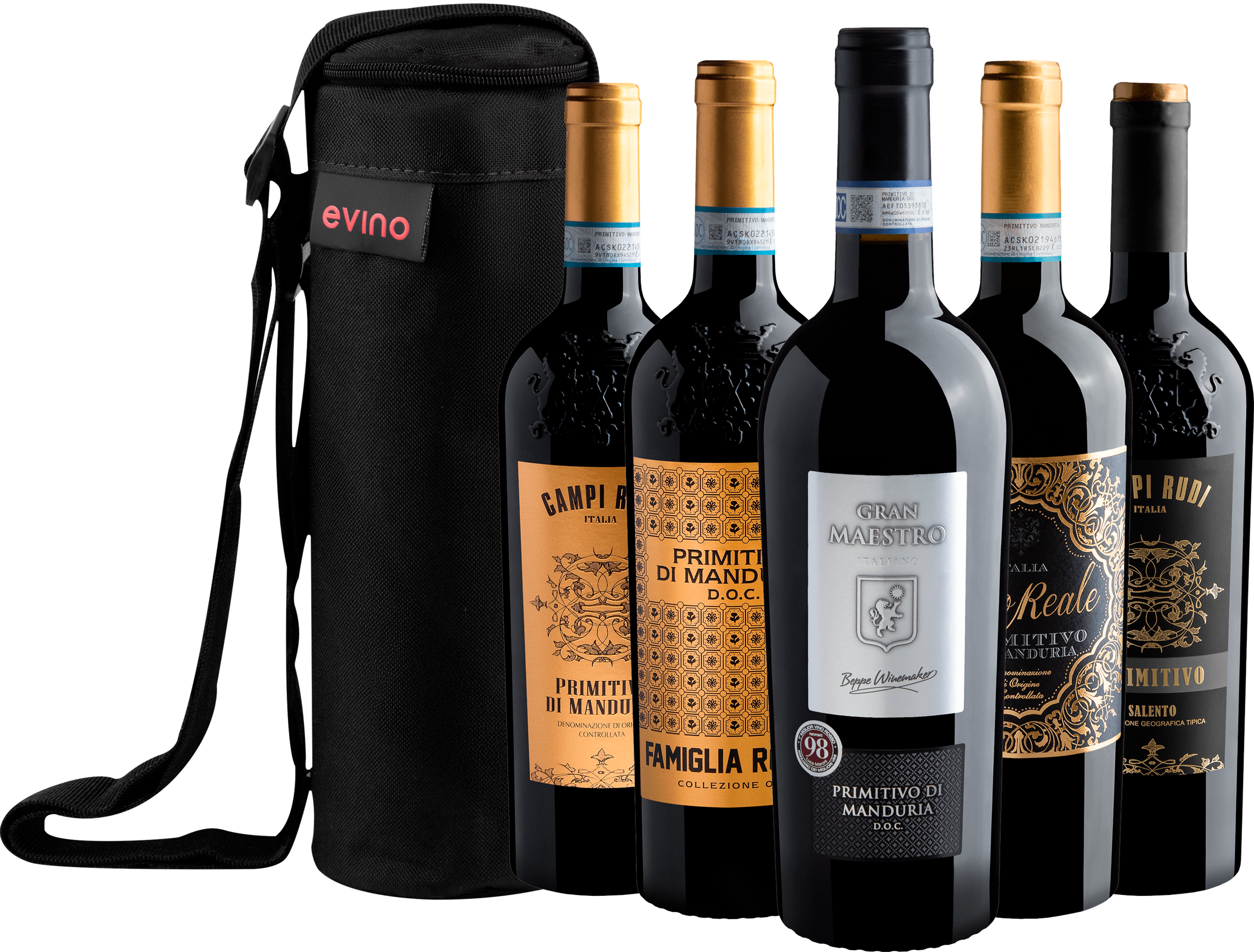 Kit 5 Primitivos 94+ Pontos + Bolsa Exclusiva
