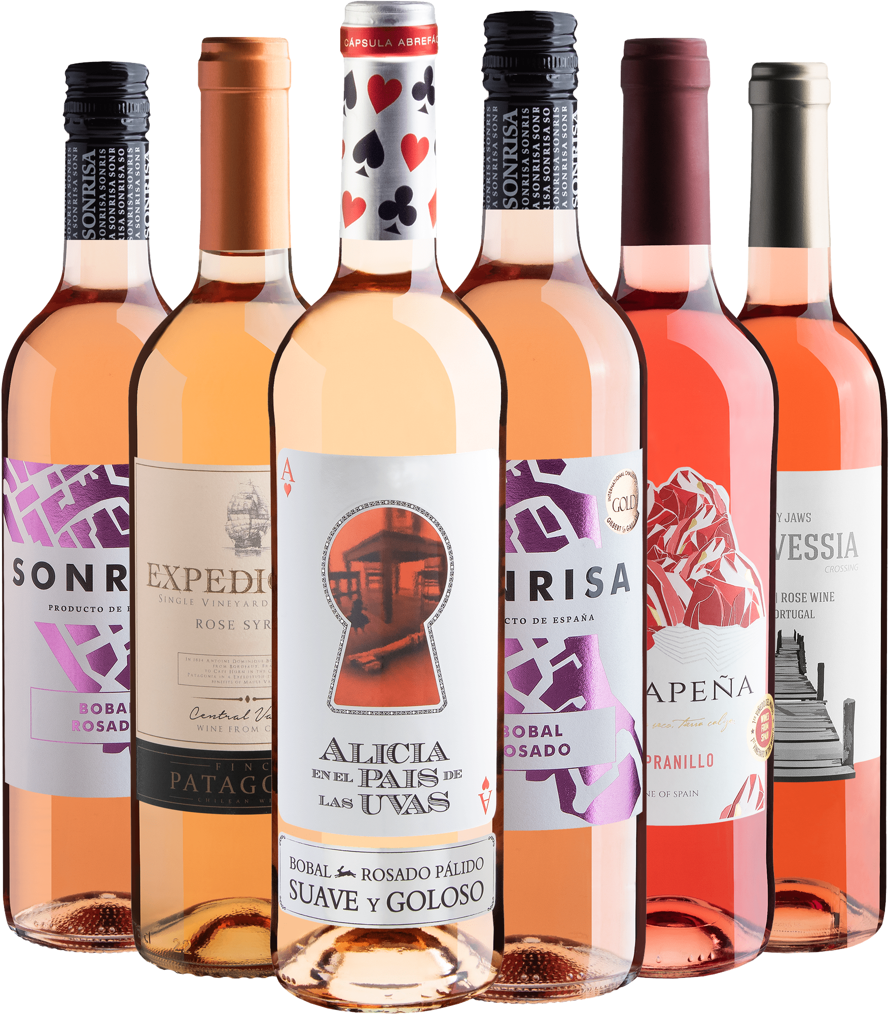Kit 6 Vinhos Rosés com Alicia en el Pais de Las Uvas