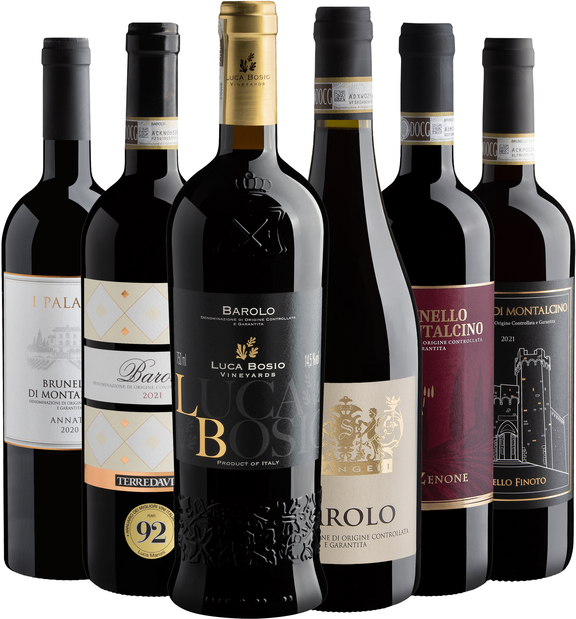 Kit 3 Barolos + 3 Brunellos di Montalcino