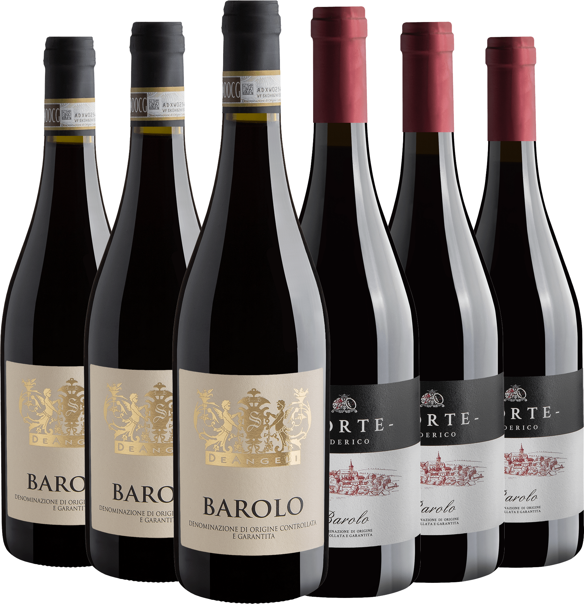 Kit Barolos | 3 DeAngeli + 3 Corte Federico