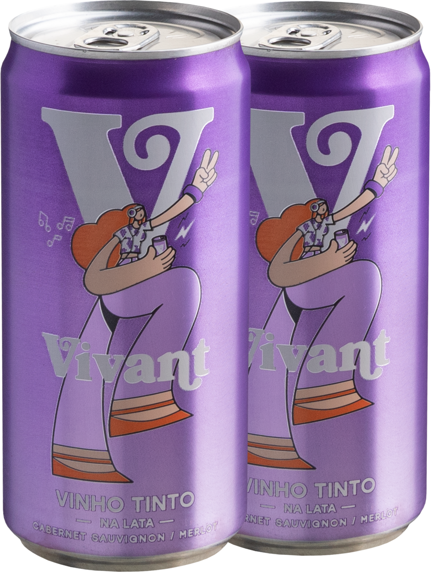 Duo Vivant Vinho em Lata Tinto