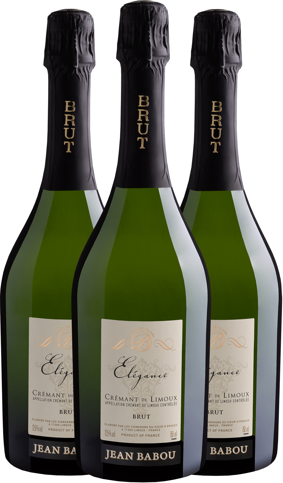 Trio Jean Babou Elégance Crémant de Limoux AOC Brut