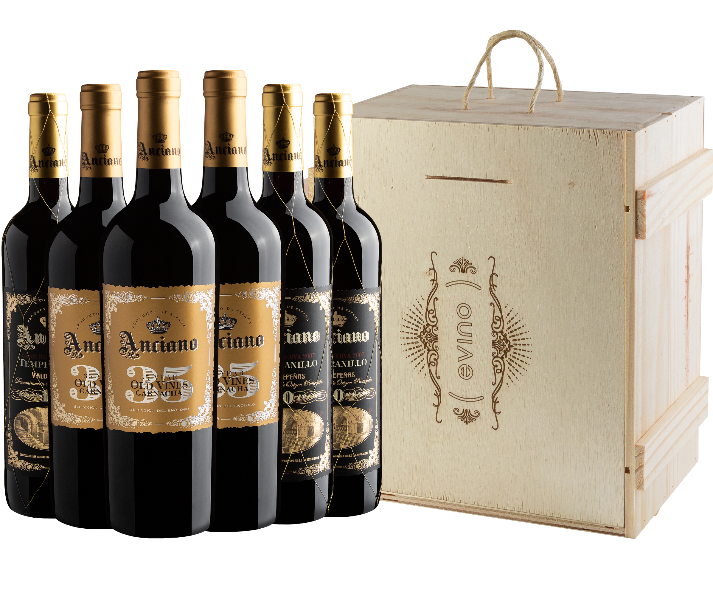 KIT Anciano Premium na Caixa de Madeira