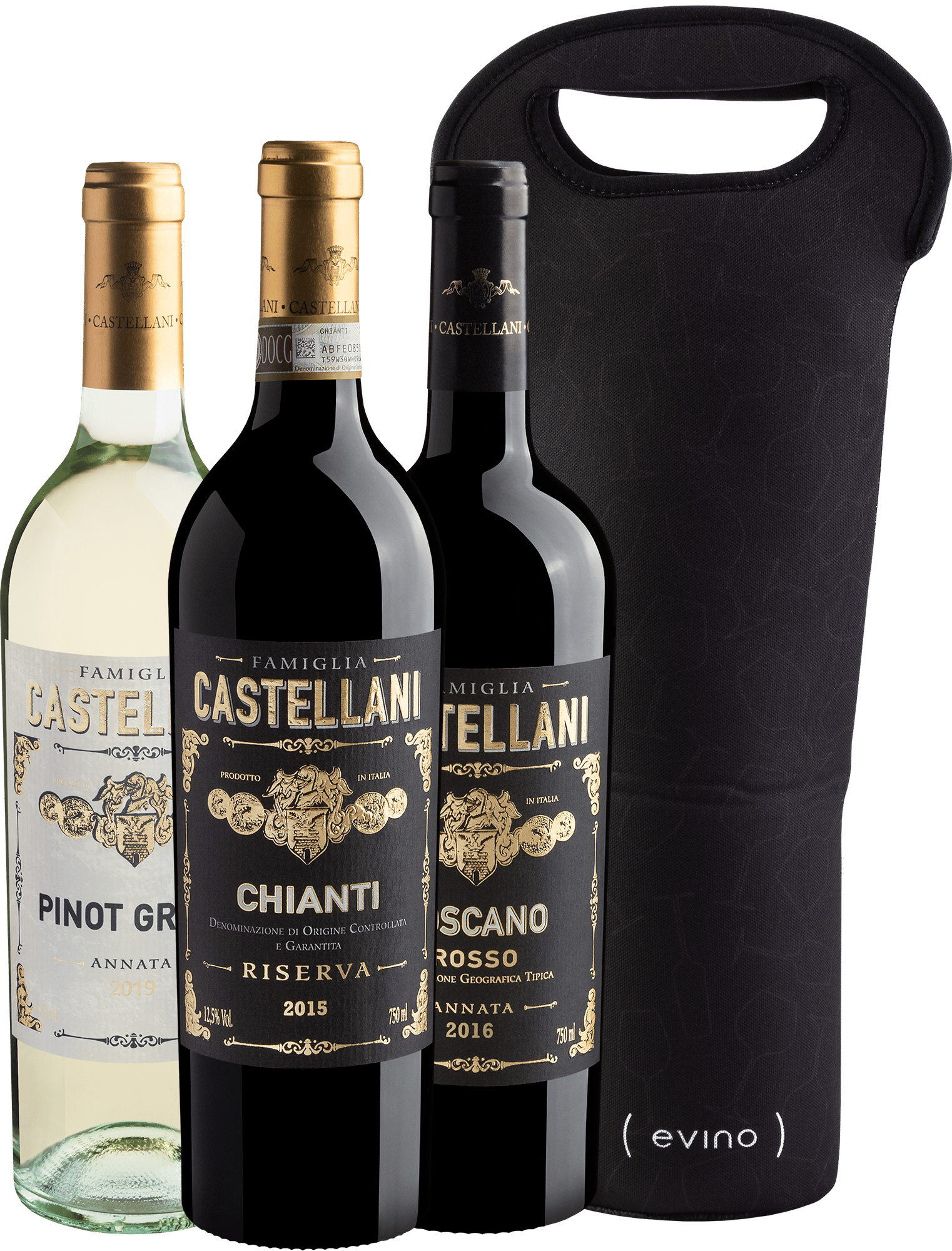 Trio Família Castellani + Bolsa Exclusiva Neoprene
