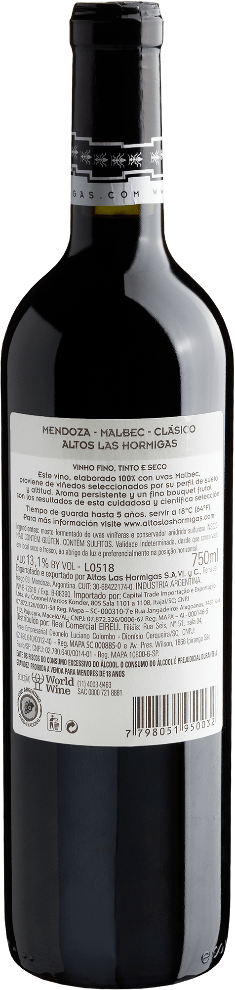 Altos Las Hormigas Malbec Clásico 2017 2