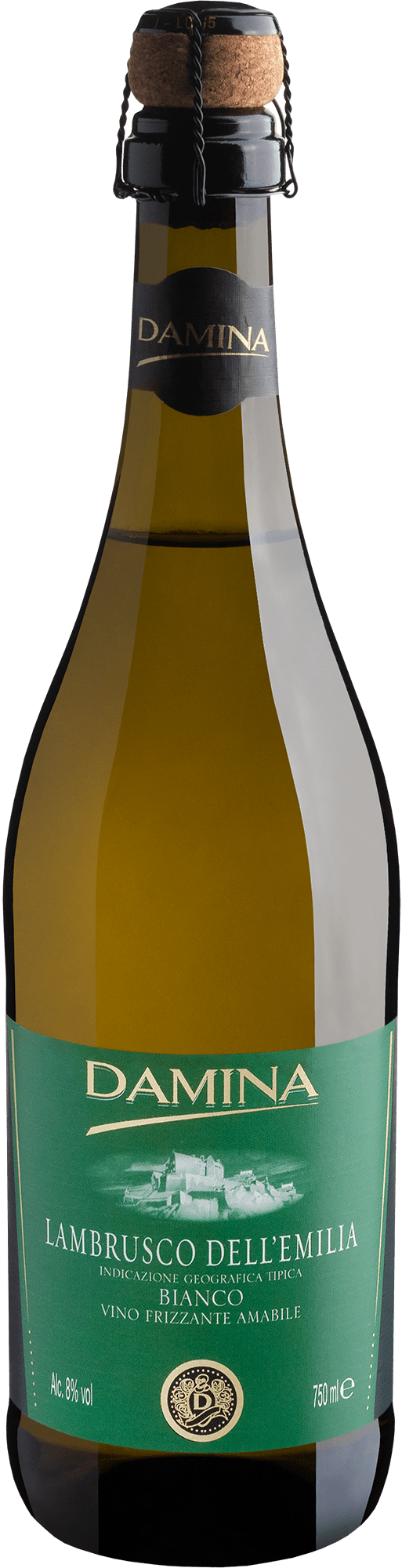 Damina Lambrusco Dell’Emilia IGT Bianco Vino Frizzante Amabile