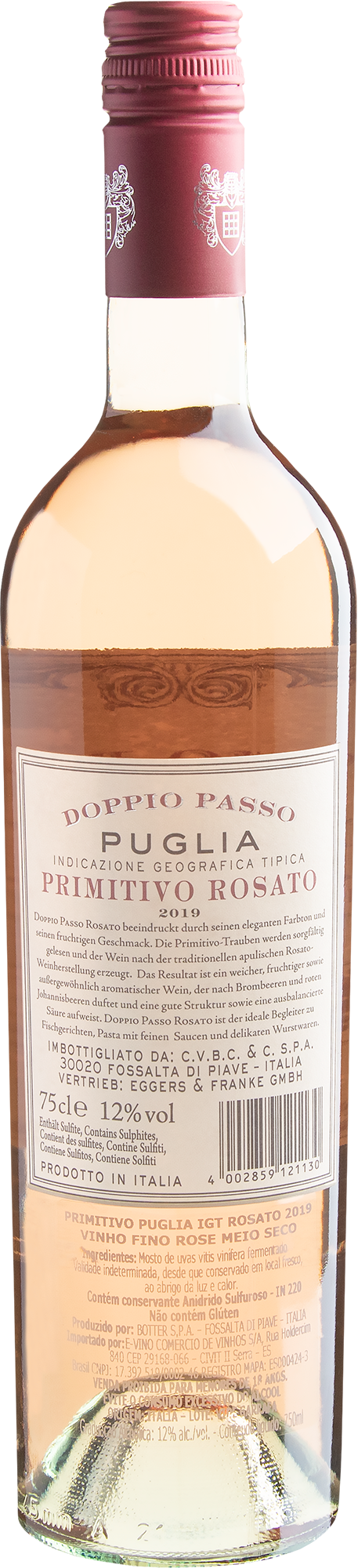 Doppio Passo Primitivo Puglia Rosé 2019 2