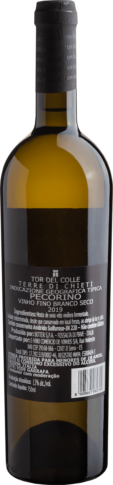 Tor del Colle Pecorino Terre di Chieti 2019 2