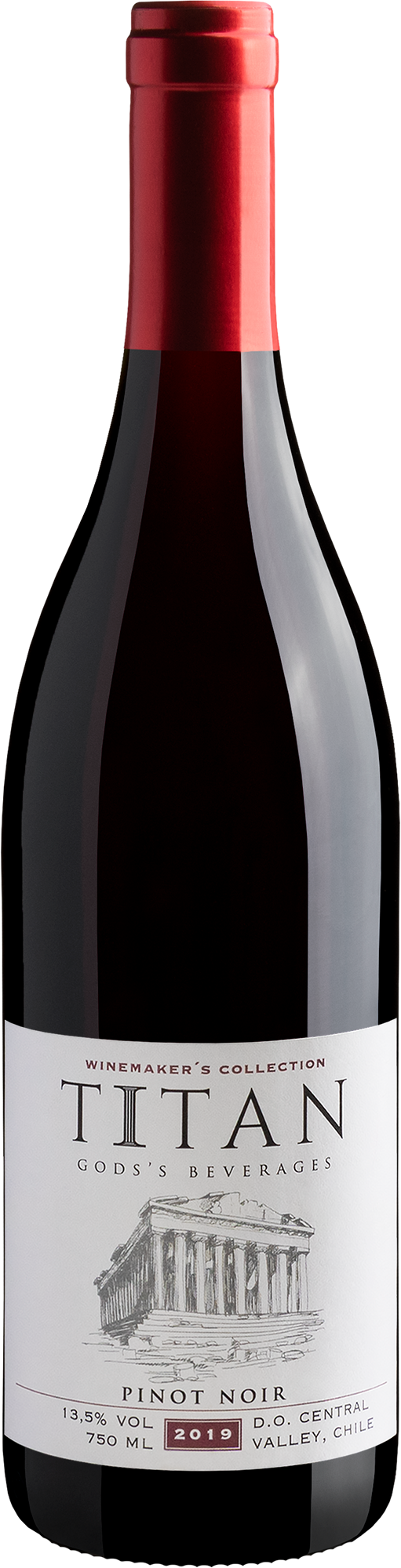 Titan God's Beverages Winemaker’s Collection Pinot Noir Central Valley D.O. 2019