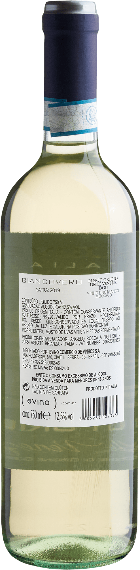 Biancovero Pinot Grigio delle Venezie DOC 2019 2