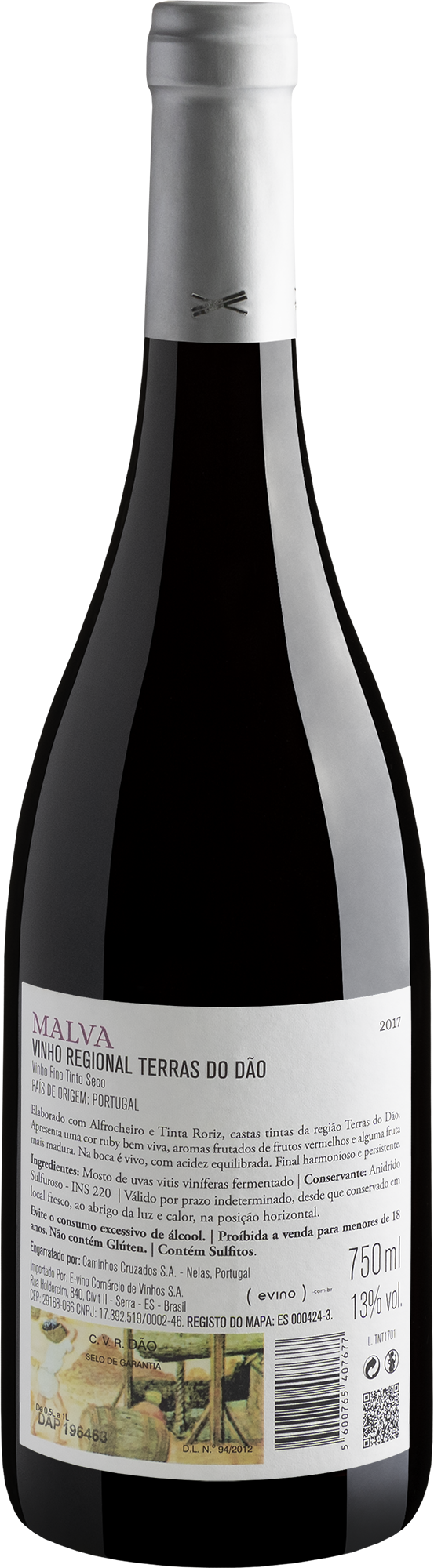 Malva Vinho Regional Terras do Dão Tinto 2017 2