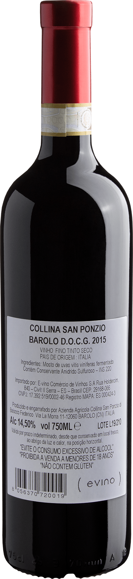 Collina San Ponzio Barolo DOCG 2015 2