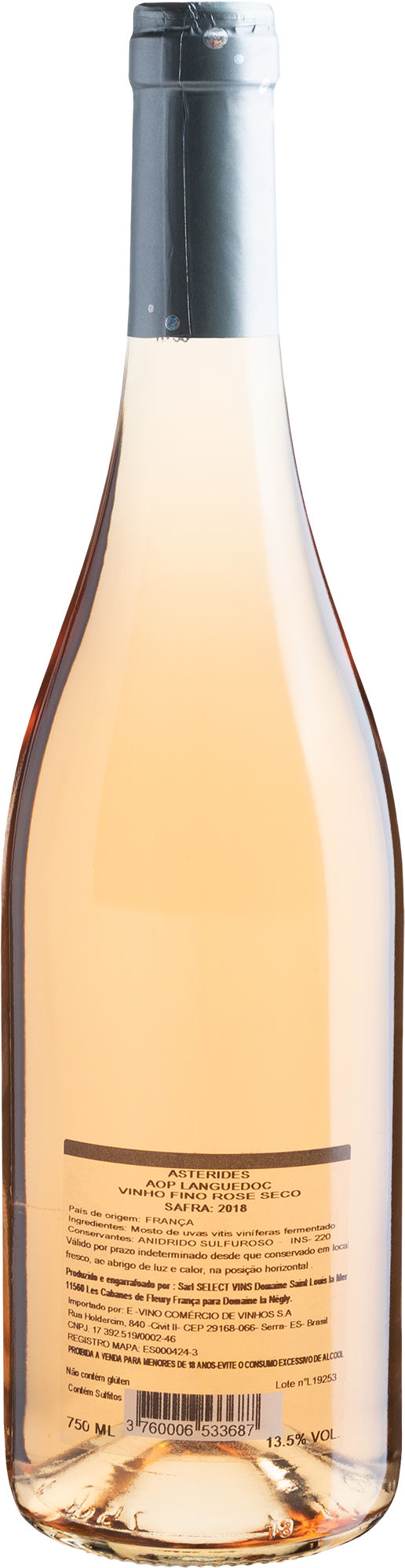 Lanegly Astérides Rosé Languedoc AOP 2018 2