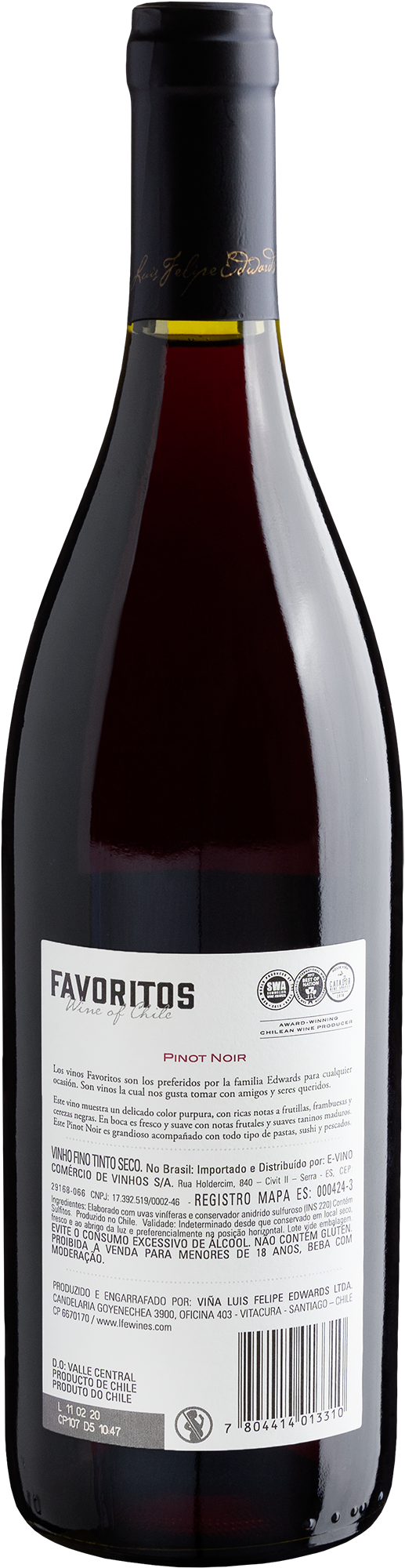 Favoritos Pinot Noir 2019 2