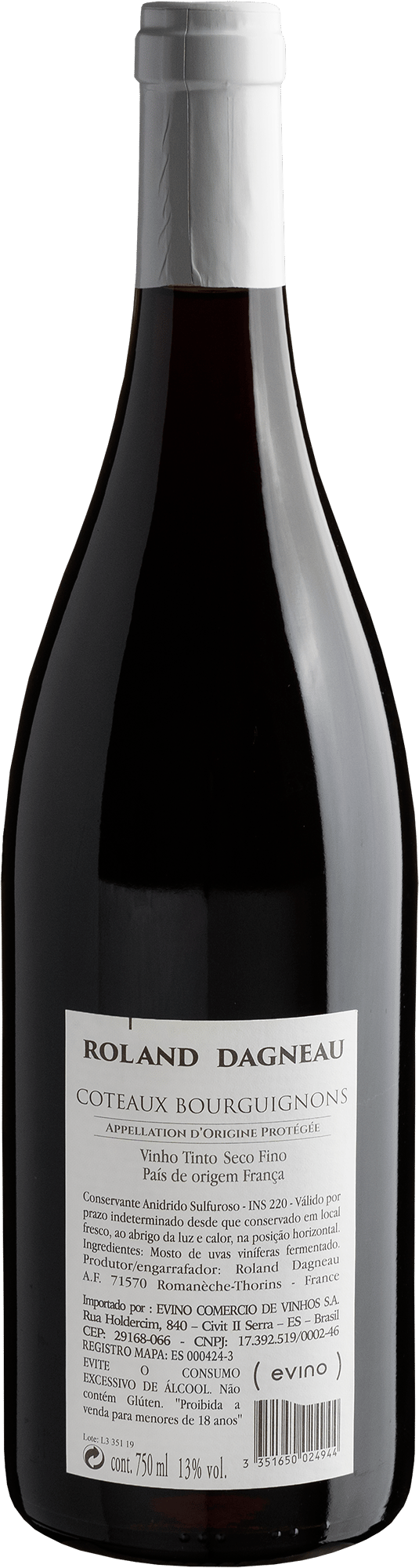 Roland D’Agneu Coteaux Bourguignons AOP 2017 2