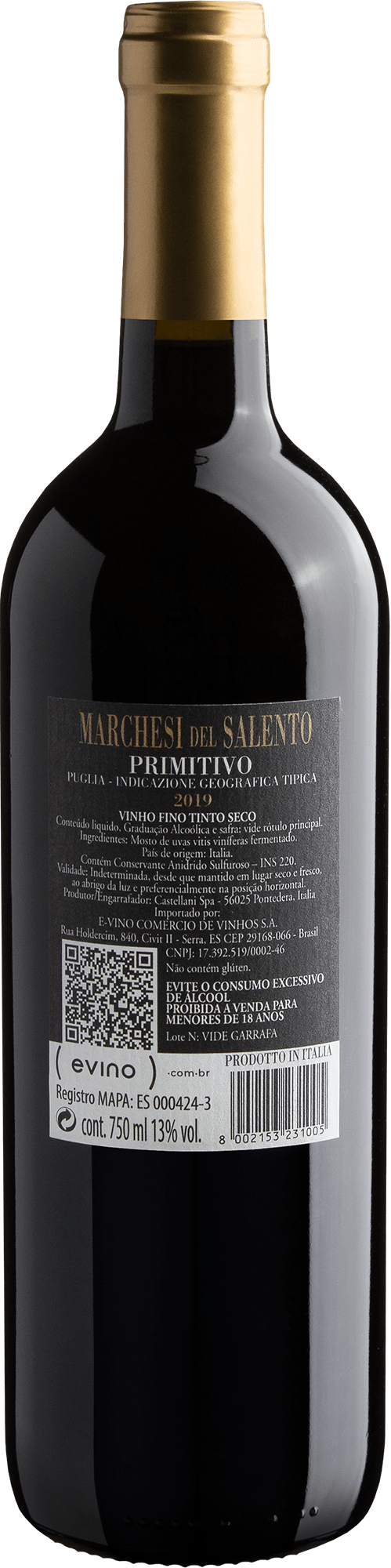 Marchesi del Salento Primitivo Puglia 2019 2