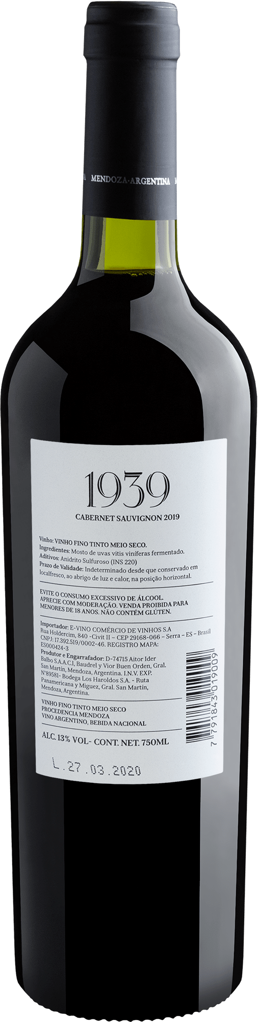 1939 Cabernet Sauvignon 2019 2