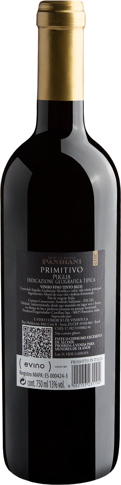 Antica Cantina Pandiani Primitivo di Puglia 2019 2