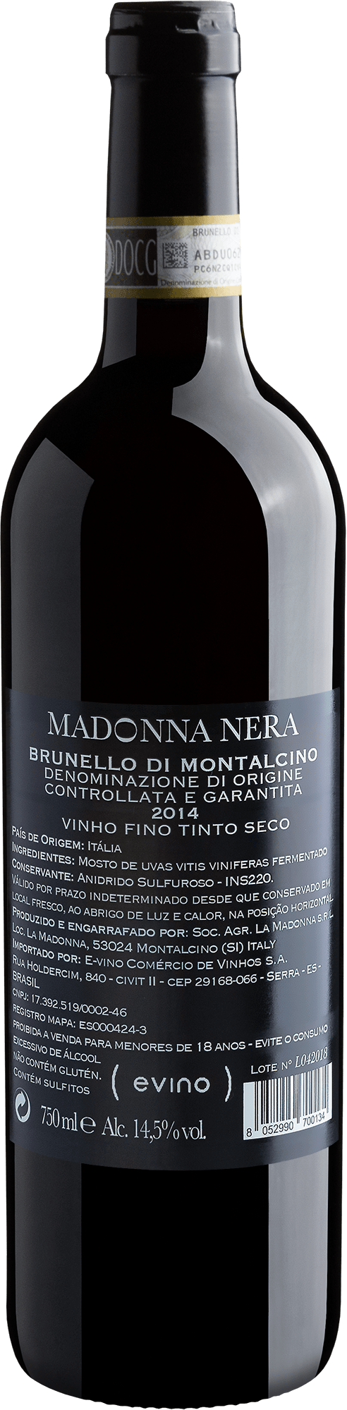 Madonna Nera Brunello di Montalcino DOCG 2014 2