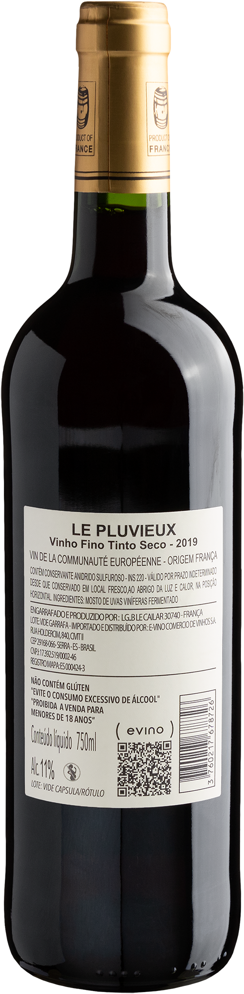Le Pluvieux Vigneron Tradition 2019 2