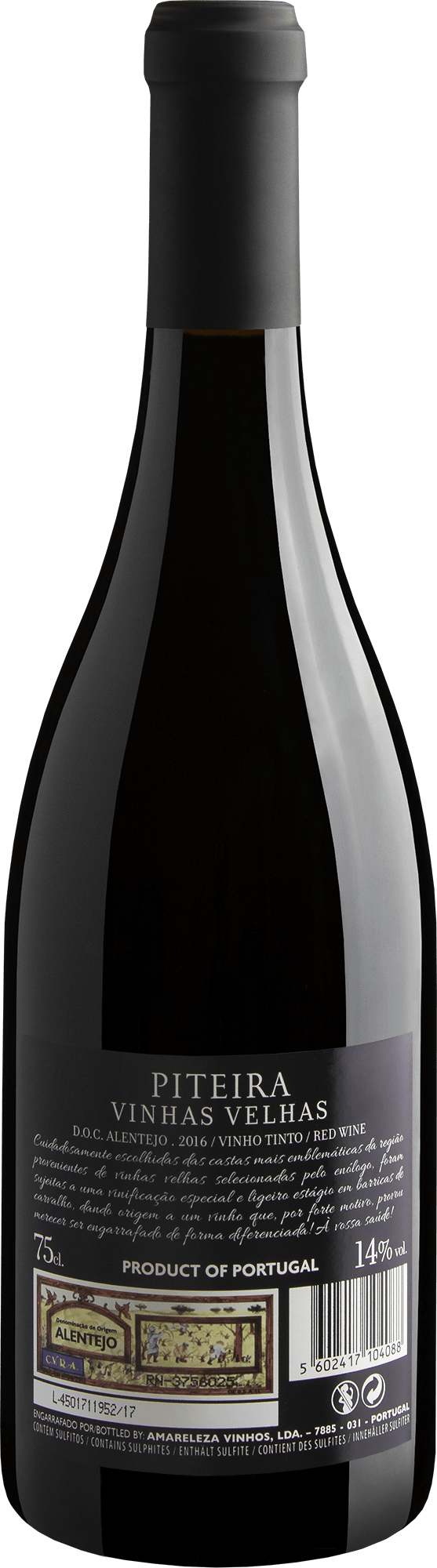 Piteira Vinhas Velhas Alentejo DOC 2016 2