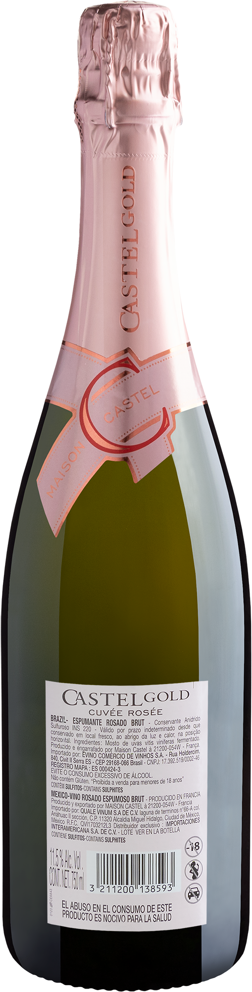 Castel Gold Cuvée Rosee Brut 2
