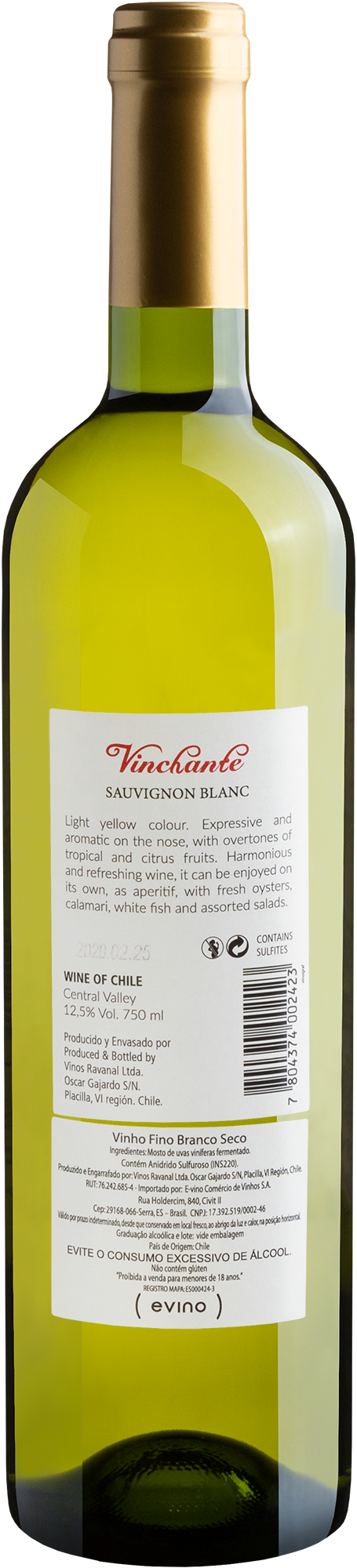 Vinchante Sauvignon Blanc Central Valley 2019 2
