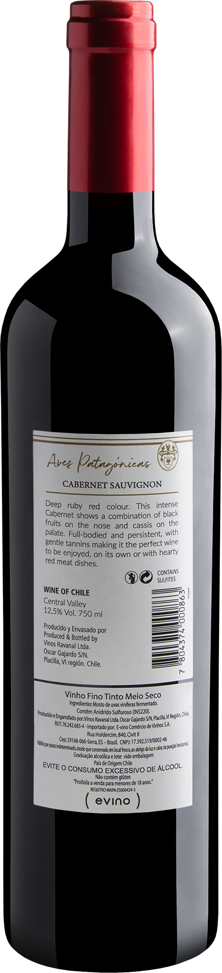 Aves Patagónicas Cabernet Sauvignon Central Valley 2018 2