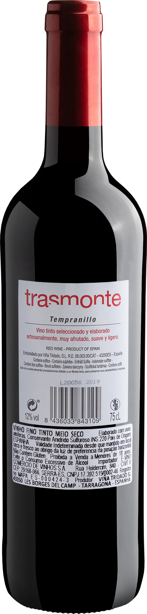 Trasmonte Tempranillo 2
