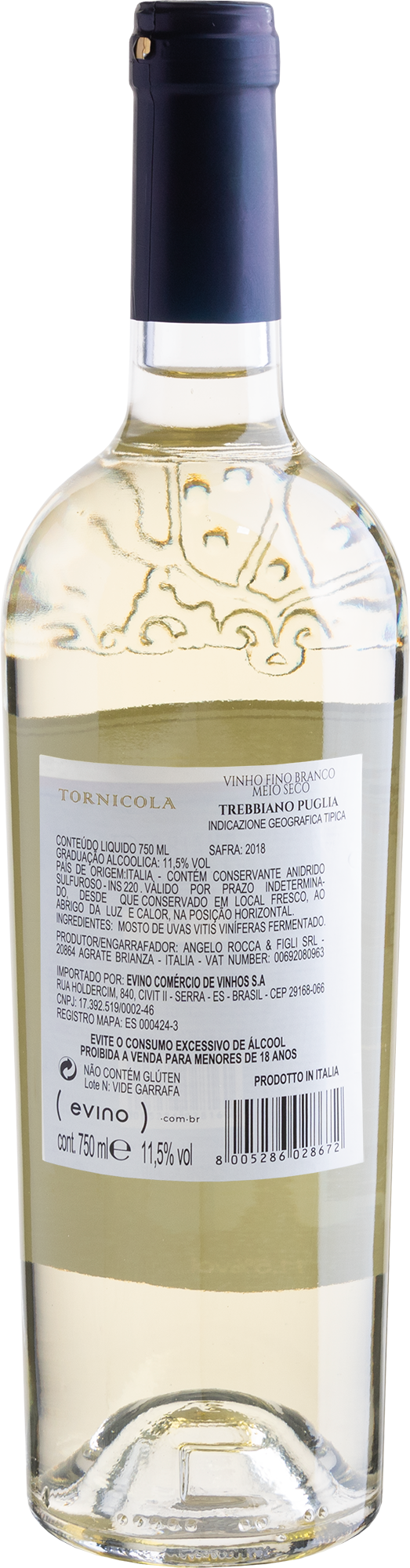Trebbiano Puglia Igt 2018 Tornicola 2