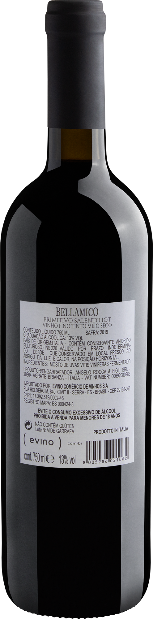 Bellamico Primitivo di Salento IGT 2019 2