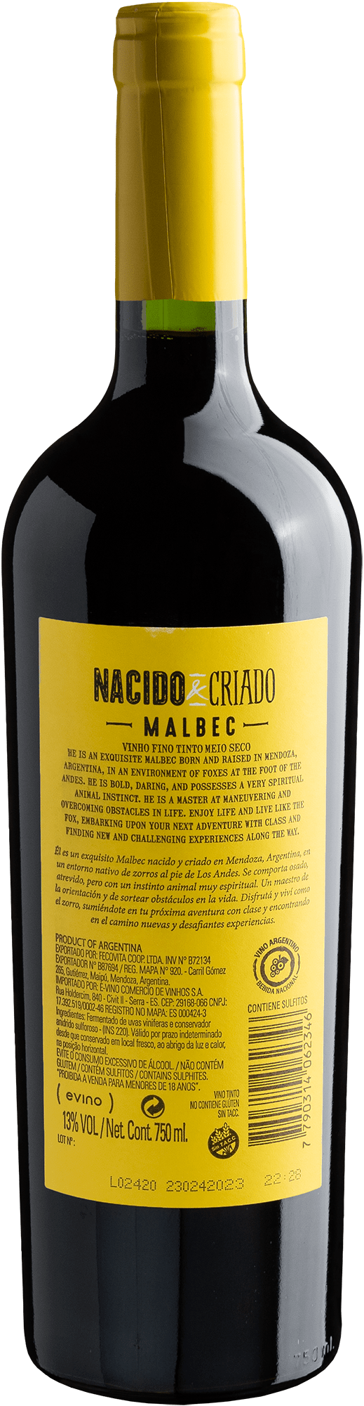 Malbec Nacido & Criado en Mendoza 2019 2