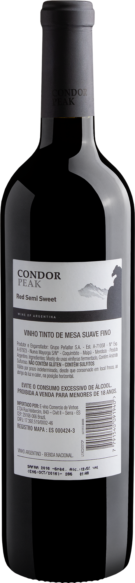Condor Peak Red Semi Sweet 2019 2