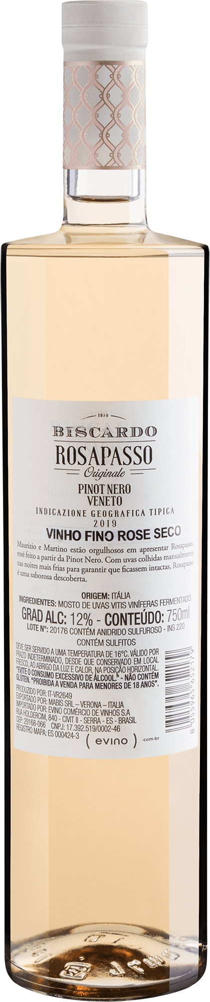 Biscardo Rosapasso Originale Pinot Nero Veneto IGT 2019 2